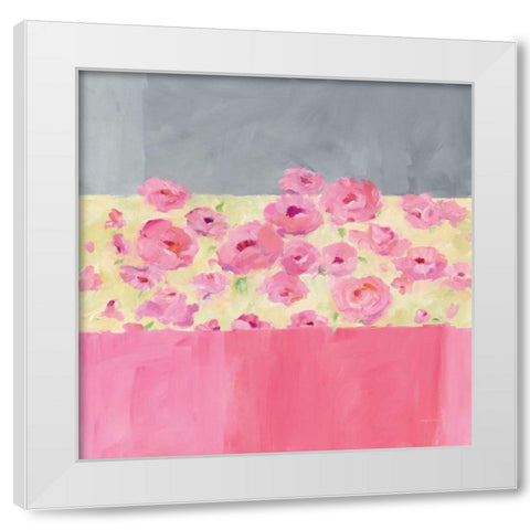 Garden Walk White Modern Wood Framed Art Print by Tillmon, Avery