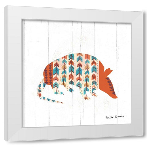 Southwestern Vibes I White Modern Wood Framed Art Print by Zaman, Farida