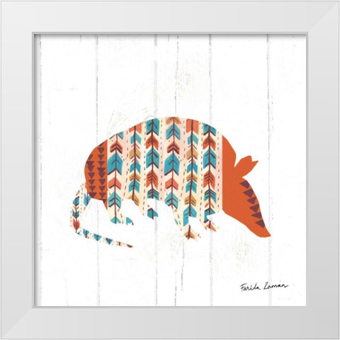 Southwestern Vibes I White Modern Wood Framed Art Print by Zaman, Farida