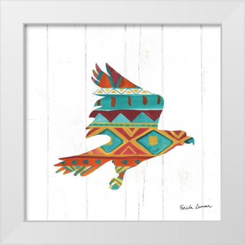 Southwestern Vibes III White Modern Wood Framed Art Print by Zaman, Farida
