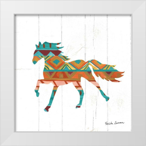 Southwestern Vibes IV White Modern Wood Framed Art Print by Zaman, Farida