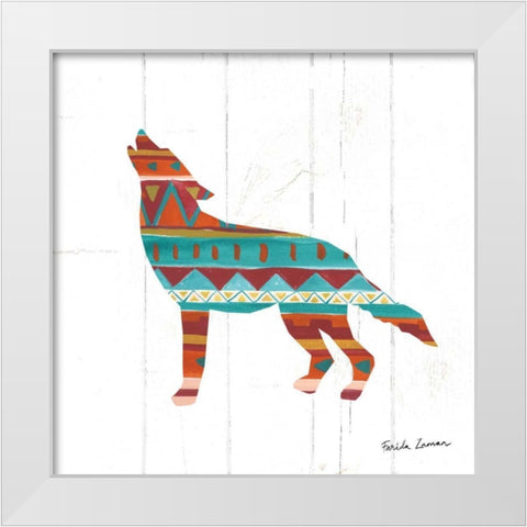 Southwestern Vibes VI White Modern Wood Framed Art Print by Zaman, Farida