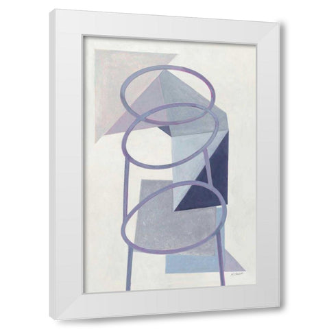 Paper Trail II White Modern Wood Framed Art Print by Schick, Mike