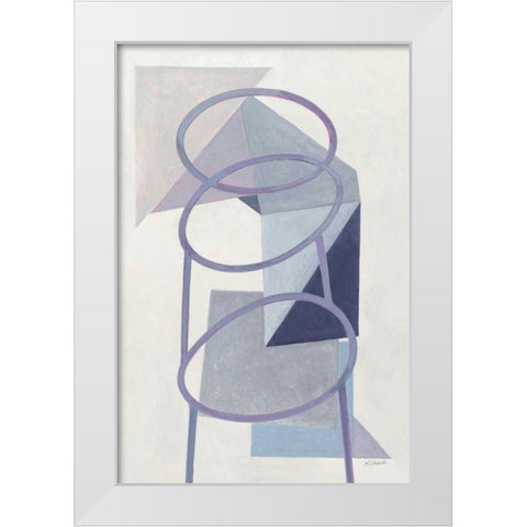 Paper Trail II White Modern Wood Framed Art Print by Schick, Mike