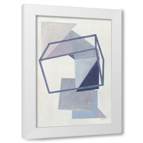 Paper Trail III White Modern Wood Framed Art Print by Schick, Mike