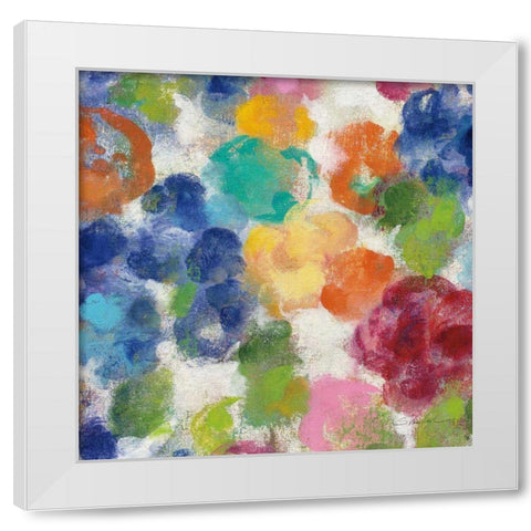 Hydrangea Bouquet I Square II White Modern Wood Framed Art Print by Vassileva, Silvia