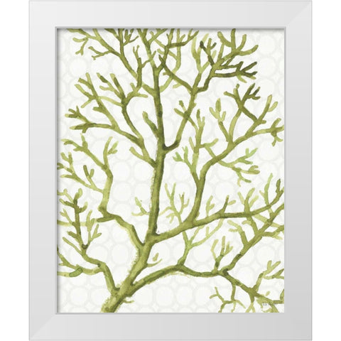 Mixed Greens XXV White Modern Wood Framed Art Print by Audit, Lisa