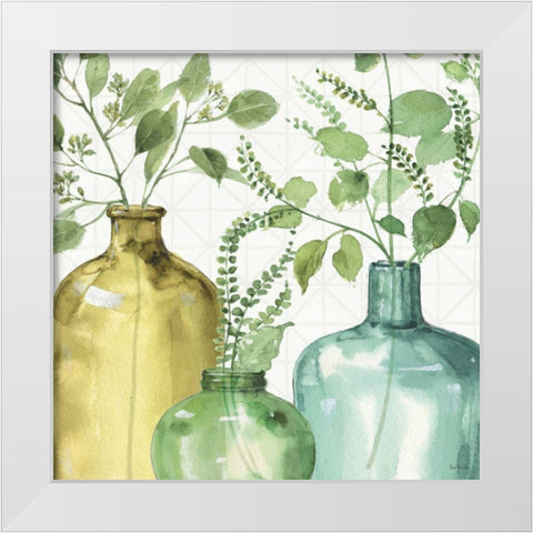 Mixed Greens LV White Modern Wood Framed Art Print by Audit, Lisa