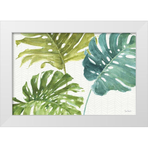 Mixed Greens LXIX White Modern Wood Framed Art Print by Audit, Lisa