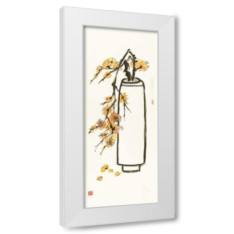 Honey Blossom White Modern Wood Framed Art Print by Paschke, Chris