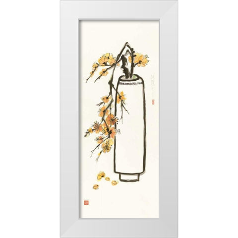 Honey Blossom White Modern Wood Framed Art Print by Paschke, Chris