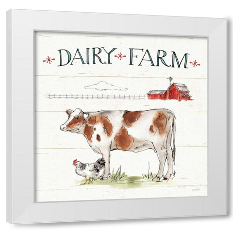 Down on the Farm IV White Modern Wood Framed Art Print by Tavoletti, Anne