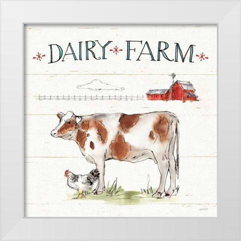 Down on the Farm IV White Modern Wood Framed Art Print by Tavoletti, Anne