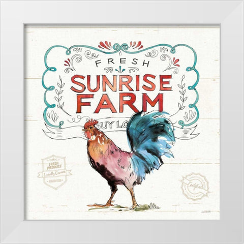 Down on the Farm VI White Modern Wood Framed Art Print by Tavoletti, Anne