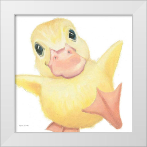 Farm Friends II White Modern Wood Framed Art Print by Sullivan, Myles