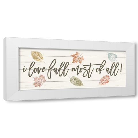 Harvest Sentiments Sign I White Modern Wood Framed Art Print by Hershey, Moira