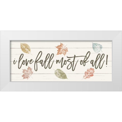 Harvest Sentiments Sign I White Modern Wood Framed Art Print by Hershey, Moira