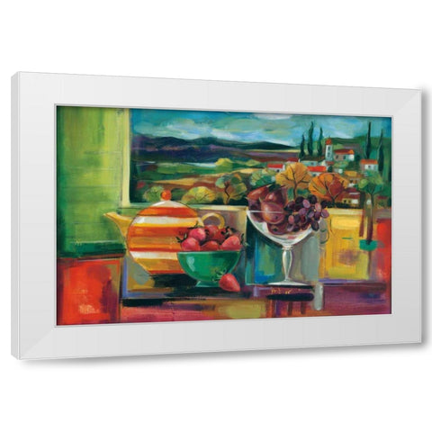 View Through the Window Crop White Modern Wood Framed Art Print by Vassileva, Silvia