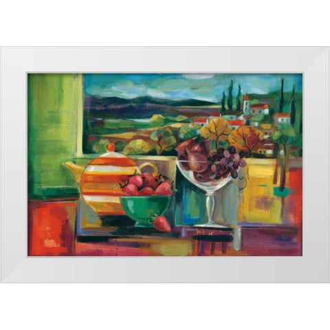View Through the Window Crop White Modern Wood Framed Art Print by Vassileva, Silvia