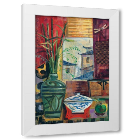 Eastern Melody Crop White Modern Wood Framed Art Print by Vassileva, Silvia