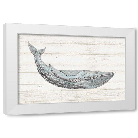 Underwater Life I Blue White Modern Wood Framed Art Print by Brissonnet, Daphne