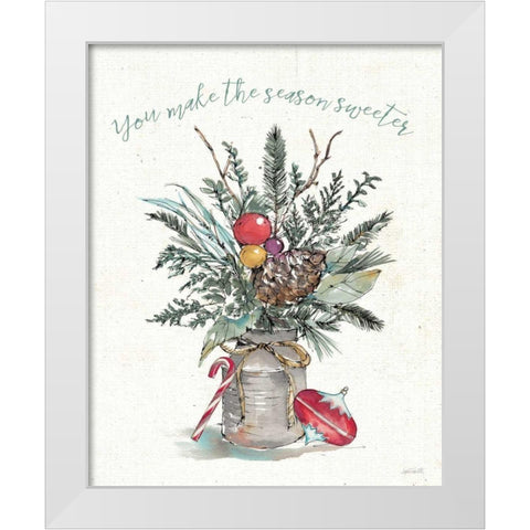 Seasonal Charm II White Modern Wood Framed Art Print by Tavoletti, Anne