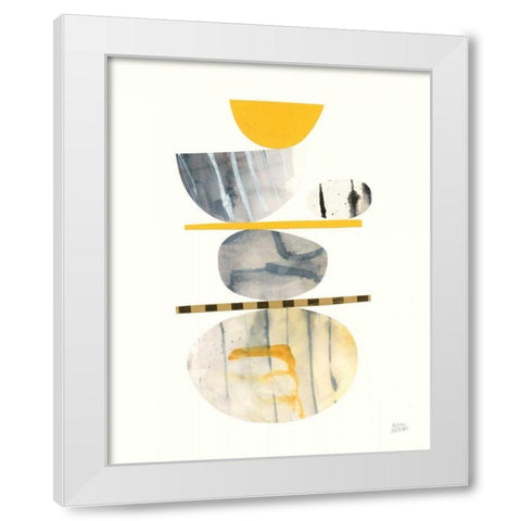 Balance I White Modern Wood Framed Art Print by Averinos, Melissa