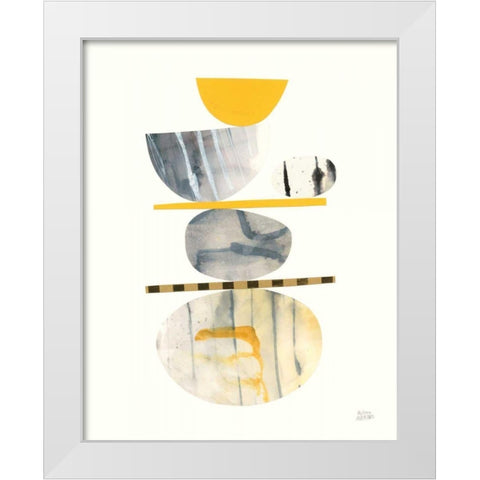 Balance I White Modern Wood Framed Art Print by Averinos, Melissa