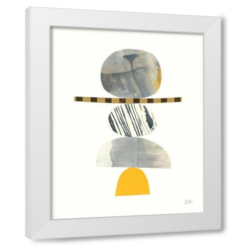 Balance II White Modern Wood Framed Art Print by Averinos, Melissa