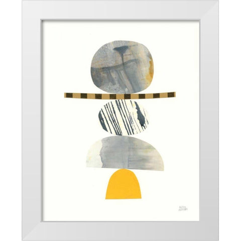 Balance II White Modern Wood Framed Art Print by Averinos, Melissa