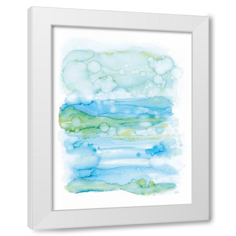 Drifting By I White Modern Wood Framed Art Print by Averinos, Melissa
