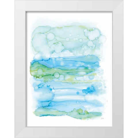 Drifting By I White Modern Wood Framed Art Print by Averinos, Melissa