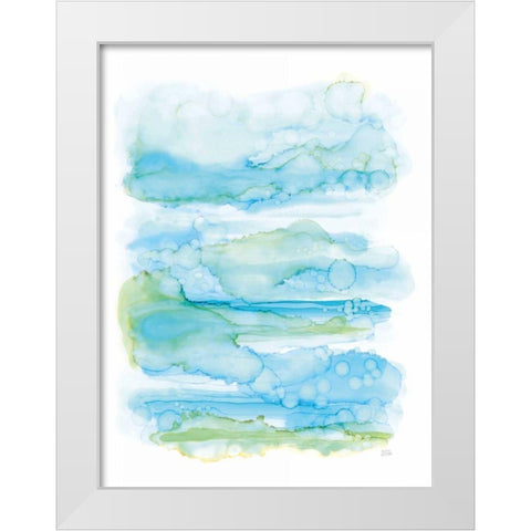 Drifting By II White Modern Wood Framed Art Print by Averinos, Melissa