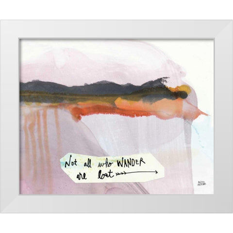 Explore II White Modern Wood Framed Art Print by Averinos, Melissa