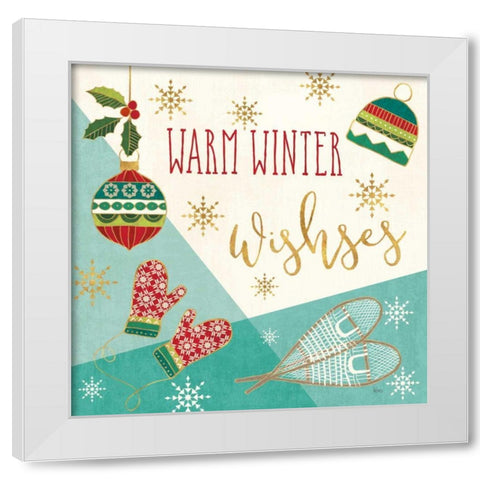 Winter Wishes I White Modern Wood Framed Art Print by Charron, Veronique
