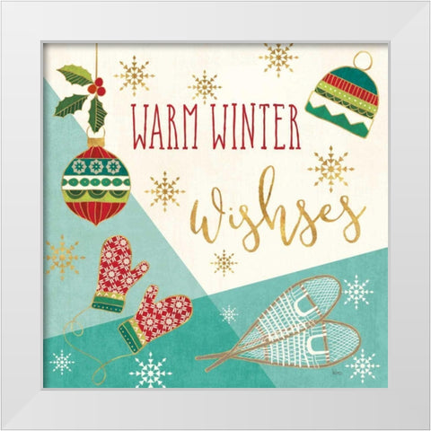 Winter Wishes I White Modern Wood Framed Art Print by Charron, Veronique