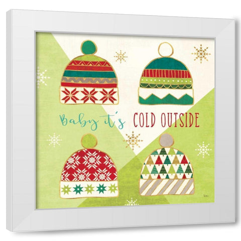 Winter Wishes III White Modern Wood Framed Art Print by Charron, Veronique