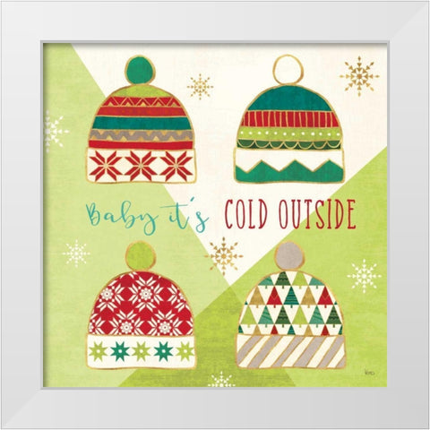 Winter Wishes III White Modern Wood Framed Art Print by Charron, Veronique