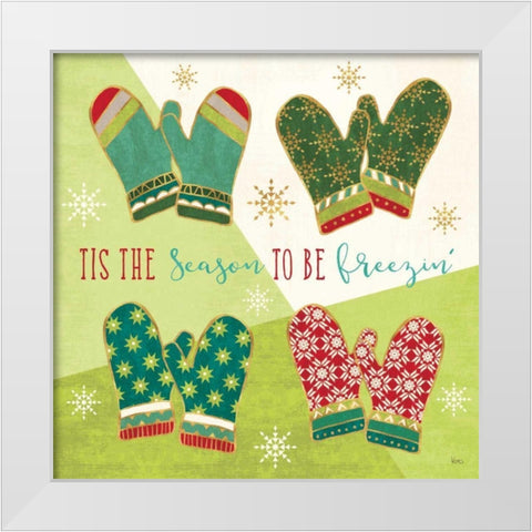 Winter Wishes IV White Modern Wood Framed Art Print by Charron, Veronique