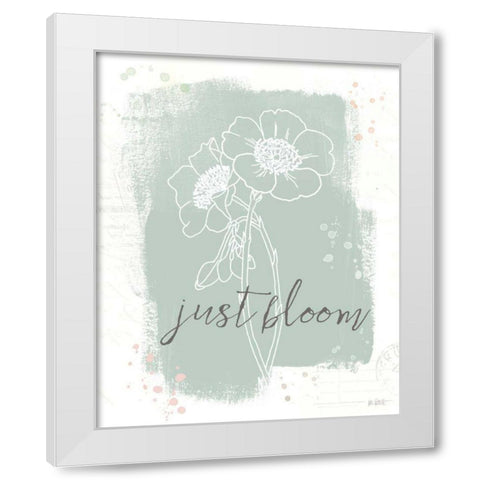 Organic Lines II White Modern Wood Framed Art Print by Pertiet, Katie