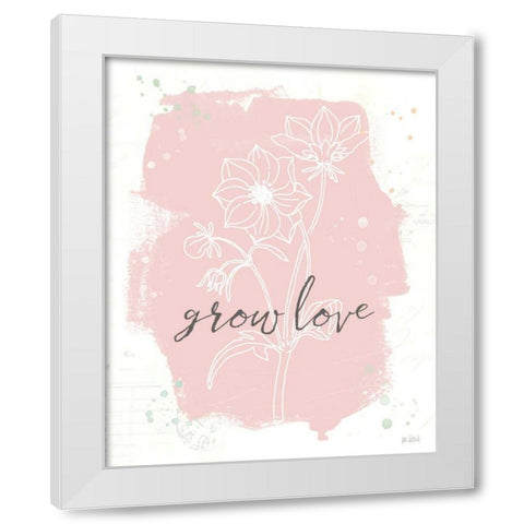 Organic Lines III White Modern Wood Framed Art Print by Pertiet, Katie
