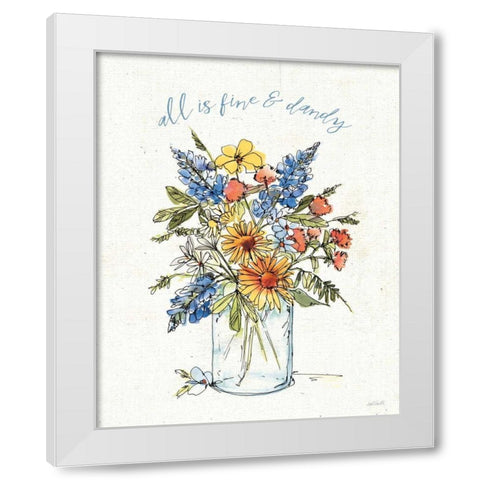 Texas Bluebonnet II White Modern Wood Framed Art Print by Tavoletti, Anne