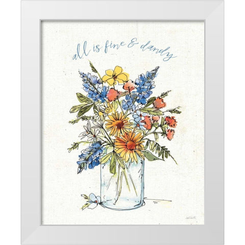 Texas Bluebonnet II White Modern Wood Framed Art Print by Tavoletti, Anne