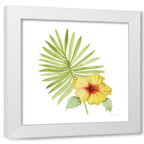 Treasures of the Tropics XI White Modern Wood Framed Art Print by McKenna, Kathleen Parr