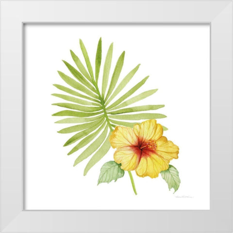 Treasures of the Tropics XI White Modern Wood Framed Art Print by McKenna, Kathleen Parr