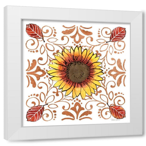 October Garden VII White Modern Wood Framed Art Print by Grove, Beth