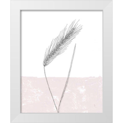 Rye White Modern Wood Framed Art Print by Adams, Sarah