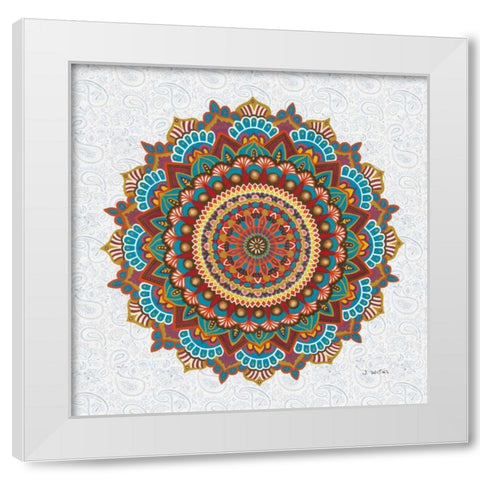 Mandala Dream White Modern Wood Framed Art Print by Wiens, James