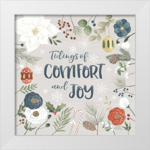 Holiday Garden VI White Modern Wood Framed Art Print by Marshall, Laura