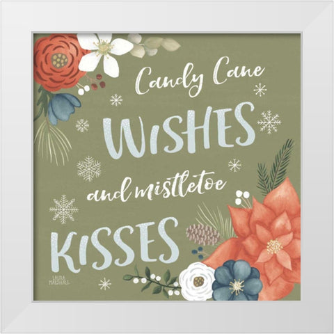 Holiday Garden X White Modern Wood Framed Art Print by Marshall, Laura